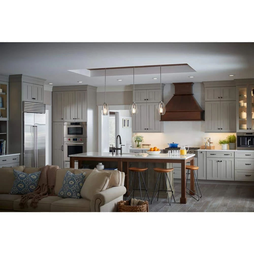 Tao 1-Light Brushed Nickel Contemporary Kitchen Pendant Hanging Light by KICHLER 4 Tao 1-Light Brushed Nickel Contemporary Kitchen Pendant Hanging Light by KICHLER - Image 2