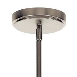 Aivian 30 in. 5-Light Brushed Nickel Vintage Industrial Dining Room Chandelier with Clear Glass by KICHLER -Kichler Sales brushed nickel kichler chandeliers 52398ni 1f 1000