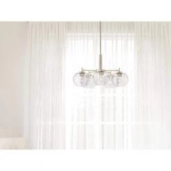 Anamaya 5-Light Brushed Nickel Chandelier with Clear Seeded Glass Shades by KICHLER -Kichler Sales brushed nickel kichler chandeliers 82381 1f 1000