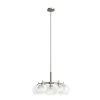 Anamaya 5-Light Brushed Nickel Chandelier with Clear Seeded Glass Shades by KICHLER