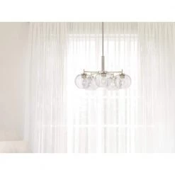 Anamaya 5-Light Brushed Nickel Chandelier with Clear Seeded Glass Shades by KICHLER -Kichler Sales brushed nickel kichler chandeliers 82381 66 1000