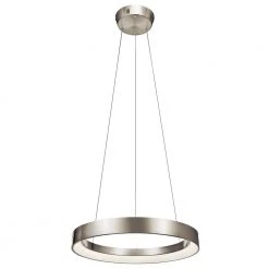 Elan Fornello 60-Watt Integrated LED Brushed Nickel Contemporary Dining Room Hanging Light Pendant by KICHLER