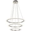 Elan Hyvo 150-Watt Integrated LED 3-Ring Brushed Nickel Contemporary Dining Room Hanging Light Pendant by KICHLER -Kichler Sales brushed nickel kichler chandeliers 83669 64 1000