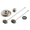 Brushed Nickel Ceiling Fan Finial Pull String Replacement Kit by KICHLER -Kichler Sales brushed nickel kichler fan hardware accessories 337006ni 64 1000
