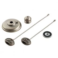Brushed Nickel Ceiling Fan Finial Pull String Replacement Kit by KICHLER