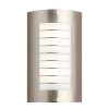 Newport 15.25 in. 1-Light Brushed Nickel Outdoor Light Wall Sconce with White Acrylic Diffuser (1-Pack) by KICHLER -Kichler Sales brushed nickel kichler outdoor sconces 6048ni 64 1000
