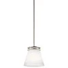 Hendrik 8.75 in. 1-Light Brushed Nickel Contemporary Kitchen Mini Pendant Hanging Light by KICHLER -Kichler Sales brushed nickel kichler pendant lights 1687ni 64 1000