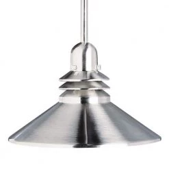 Grenoble 1-Light Brushed Nickel Contemporary Kitchen Mini Pendant Hanging Light by KICHLER -Kichler Sales brushed nickel kichler pendant lights 2714ni 4f 1000
