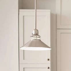 Grenoble 1-Light Brushed Nickel Contemporary Kitchen Mini Pendant Hanging Light by KICHLER -Kichler Sales brushed nickel kichler pendant lights 2714ni 76 1000