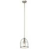 1-Light Brushed Nickel Transitional Kitchen Mini Pendant Hanging Light by KICHLER