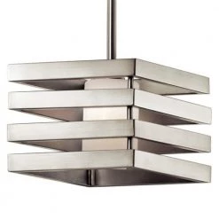 Realta 1-Light Brushed Nickel Contemporary Kitchen Mini Pendant Hanging Light by KICHLER -Kichler Sales brushed nickel kichler pendant lights 43688ni c3 1000