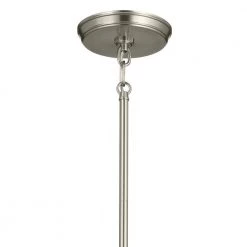 Baile 1-Light Greige and Brushed Nickel Vintage Statement Kitchen Mini Pendant Hanging Light by KICHLER -Kichler Sales brushed nickel kichler pendant lights 52460ni 1f 1000