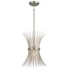Baile 1-Light Greige and Brushed Nickel Vintage Statement Kitchen Mini Pendant Hanging Light by KICHLER -Kichler Sales brushed nickel kichler pendant lights 52460ni 64 1000