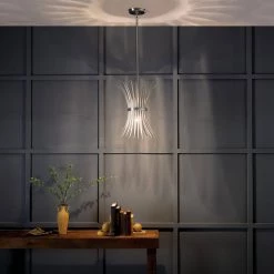 Baile 1-Light Greige and Brushed Nickel Vintage Statement Kitchen Mini Pendant Hanging Light by KICHLER -Kichler Sales brushed nickel kichler pendant lights 52460ni 76 1000