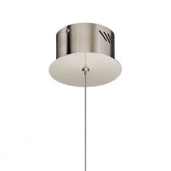 Elan Kabru 1-Light Integrated LED Brushed Nickel Contemporary Kitchen Mini Pendant Hanging Light by KICHLER -Kichler Sales brushed nickel kichler pendant lights 83790 44 1000