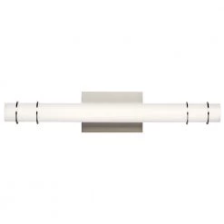 Korona 11 in. Brushed Nickel Integrated LED Linear Bathroom Vanity Light Bar by KICHLER -Kichler Sales brushed nickel kichler vanity lighting 11253niled c3 1000