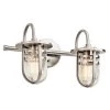 Caparros 5 in. 2-Light Brushed Nickel Bathroom Vanity Light with Clear Glass Shade by KICHLER -Kichler Sales brushed nickel kichler vanity lighting 45132ni 64 1000