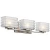 Bazely 3-Light Brushed Nickel Halogen Bathroom Vanity Light by KICHLER 1 Bazely 3-Light Brushed Nickel Halogen Bathroom Vanity Light by KICHLER -Kichler Sales brushed nickel kichler vanity lighting 45479ni 64 1000