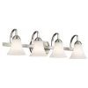 Keiran 8 in. 4-Light Brushed Nickel Bathroom Vanity Light with Etched Glass Shade by KICHLER -Kichler Sales brushed nickel kichler vanity lighting 45514ni 64 1000