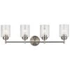 Winslow 4.75 in. 4-Light Brushed Nickel Bathroom Vanity Light with Seeded Glass Shade by KICHLER -Kichler Sales brushed nickel kichler vanity lighting 45887ni 64 1000