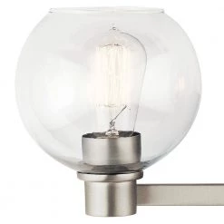 Harmony 3-Light Brushed Nickel Bathroom Vanity Light with Clear Glass by KICHLER 11 Harmony 3-Light Brushed Nickel Bathroom Vanity Light with Clear Glass by KICHLER -Kichler Sales brushed nickel kichler vanity lighting 45894ni 4f 1000