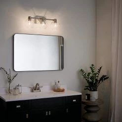 Harmony 3-Light Brushed Nickel Bathroom Vanity Light with Clear Glass by KICHLER 13 Harmony 3-Light Brushed Nickel Bathroom Vanity Light with Clear Glass by KICHLER -Kichler Sales brushed nickel kichler vanity lighting 45894ni fa 1000