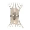 Baile 2-Light Greige and Brushed Nickel Hallway Wall Sconce by KICHLER -Kichler Sales brushed nickel kichler vanity lighting 52461ni 64 1000