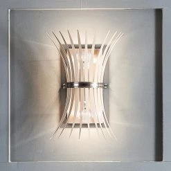 Baile 2-Light Greige and Brushed Nickel Hallway Wall Sconce by KICHLER -Kichler Sales brushed nickel kichler vanity lighting 52461ni 76 1000