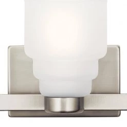 Vionnet 7 in. 3-Light Brushed Nickel Bathroom Vanity Light with Clear Glass Shade by KICHLER 12 Vionnet 7 in. 3-Light Brushed Nickel Bathroom Vanity Light with Clear Glass Shade by KICHLER -Kichler Sales brushed nickel kichler vanity lighting 55012ni 1f 1000