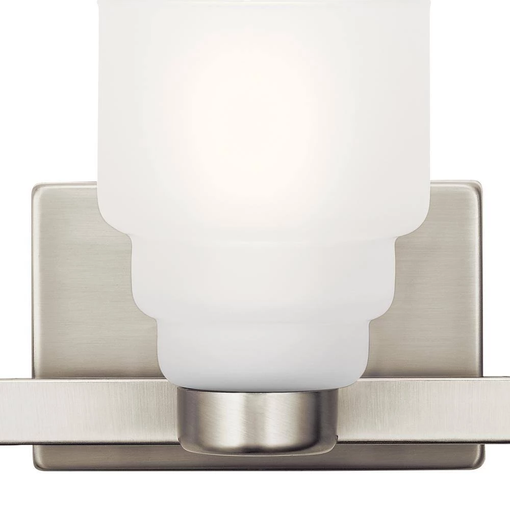 Vionnet 7 in. 3-Light Brushed Nickel Bathroom Vanity Light with Clear Glass Shade by KICHLER 7 Vionnet 7 in. 3-Light Brushed Nickel Bathroom Vanity Light with Clear Glass Shade by KICHLER - Image 5