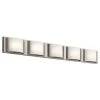 Bretto 37.36 in. Brushed Nickel Integrated LED Linear Bathroom Vanity Light Bar by KICHLER -Kichler Sales brushed nickel kichler vanity lighting 83822 64 1000