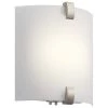 Independence 16-Watt Brushed Nickel Integrated LED Hallway Indoor Wall Sconce by KICHLER -Kichler Sales brushed nickel kichler wall sconces 10795niled 64 1000