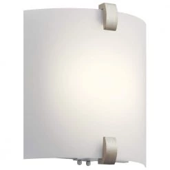 Independence 16-Watt Brushed Nickel Integrated LED Hallway Indoor Wall Sconce by KICHLER