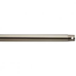 18 in. Brushed Stainless Steel Dual Threaded Ceiling Fan Extension Downrod by KICHLER