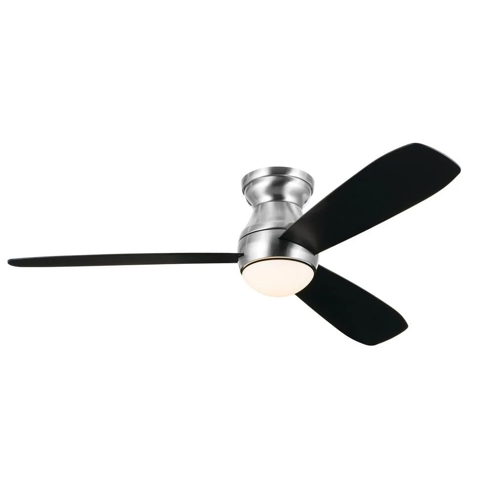 Bead 54 in. Integrated LED Indoor Brushed Stainless Steel Flush Mount Ceiling Fan with Remote by KICHLER 7 Bead 54 in. Integrated LED Indoor Brushed Stainless Steel Flush Mount Ceiling Fan with Remote by KICHLER - Image 5