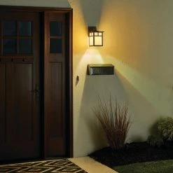Alameda 11.5 in. 1-Light Canyon View Outdoor Light Wall Sconce with Honey Opalescent Glass (1-Pack) by KICHLER -Kichler Sales canyon view kichler outdoor sconces 9651cv 1d 1000