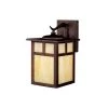 Alameda 11.5 in. 1-Light Canyon View Outdoor Light Wall Sconce with Honey Opalescent Glass (1-Pack) by KICHLER -Kichler Sales canyon view kichler outdoor sconces 9651cv 64 1000