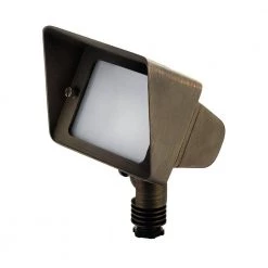 Centennial Brass 12-Volt Low Voltage Dual Socket Drop-In Landscape Flood Light with No Bulbs Included by KICHLER