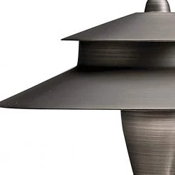 8.5 in. 12V Centennial Brass Low Voltage Weather Resistant Path Light with No Bulbs Included by KICHLER -Kichler Sales centennial brass kichler path lights 15480cbr 4f 1000