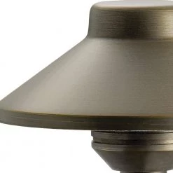 12V Centennial Brass Low Voltage Weather Resistant Stepped Dome Path Light with No Bulbs Included by KICHLER -Kichler Sales centennial brass kichler path lights 15505cbr 4f 1000
