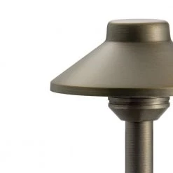 12V Centennial Brass Low Voltage Weather Resistant Stepped Dome Path Light with No Bulbs Included by KICHLER -Kichler Sales centennial brass kichler path lights 15505cbr c3 1000