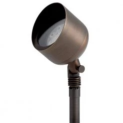PAR36 12-Volt Centennial Brass Low Voltage Outdoor Weather Resistant Drop-In Spotlight with No Bulbs Included by KICHLER -Kichler Sales centennial brass kichler spotlights 15487cbr c3 1000