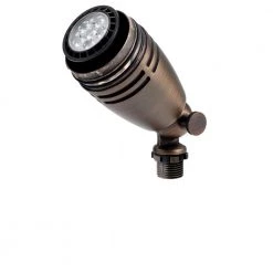 Fixed Socket 12-Volt Centennial Brass Low Voltage Outdoor Weather Resistant Drop-In Spotlight with No Bulbs Included by KICHLER -Kichler Sales centennial brass kichler spotlights 15517cbr c3 1000