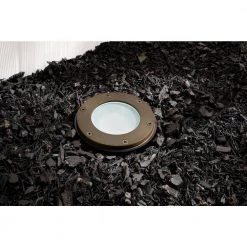 MR16 Centennial Brass 12-Volt Low Voltage Weather Resistant Well Light Drop-In Frosted Lens with No Bulbs Included by KICHLER -Kichler Sales centennial brass kichler well lights 15481cbr 31 1000