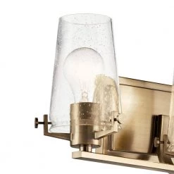 Alton 24 in. 3-Light Champagne Bronze Bathroom Vanity Light with Clear Seeded Glass by KICHLER -Kichler Sales champagne bronze kichler vanity lighting 45297cpz 1f 1000