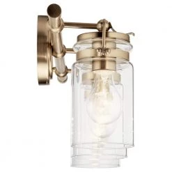 Brinley 24 in. 3-Light Champagne Bronze Bathroom Vanity Light with Clear Glass by KICHLER 14 Brinley 24 in. 3-Light Champagne Bronze Bathroom Vanity Light with Clear Glass by KICHLER -Kichler Sales champagne bronze kichler vanity lighting 45689cpz 4f 1000