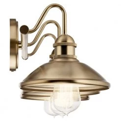 Clyde 26.5 in. 3-Light Champagne Bronze Bathroom Vanity Light by KICHLER -Kichler Sales champagne bronze kichler vanity lighting 45945cpz 4f 1000