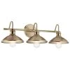 Clyde 26.5 in. 3-Light Champagne Bronze Bathroom Vanity Light by KICHLER -Kichler Sales champagne bronze kichler vanity lighting 45945cpz 64 1000
