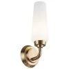 Truby 11.5 in. 1-Light Champagne Bronze Bathroom Indoor Wall Sconce with Satin Etched Cased Opal Glass by KICHLER -Kichler Sales champagne bronze kichler vanity lighting 55073cpz 64 1000