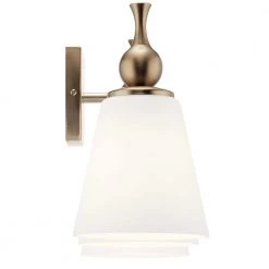 Cosabella 24 in. 3-Light Champagne Bronze Bathroom Vanity Light with Satin Etched Cased Opal Glass by KICHLER -Kichler Sales champagne bronze kichler vanity lighting 55092cpz 4f 1000